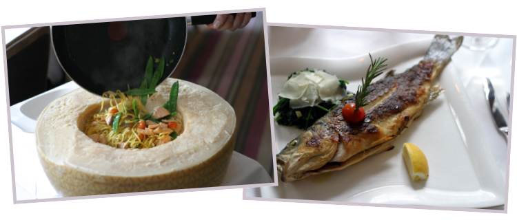 Frische Pasta / Fischgerichte - Restaurant bei Ante
